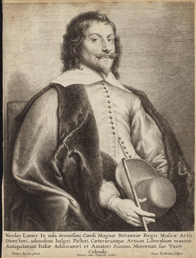 Portret van Nicholas Lanier door Jan the Elder Lievens